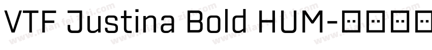 VTF Justina Bold HUM字体转换